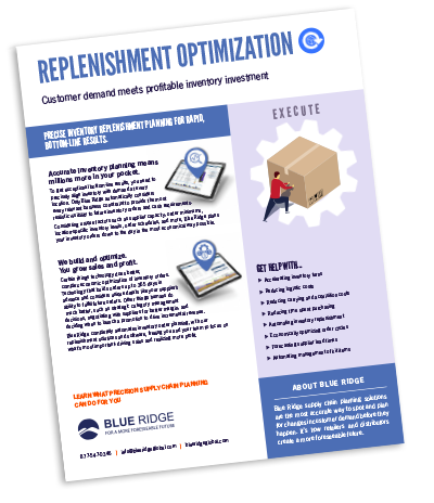 Replenishment Optimization Software
